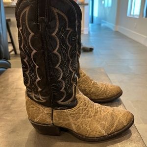 Tony Lama elephant skin cowboy boots 10D